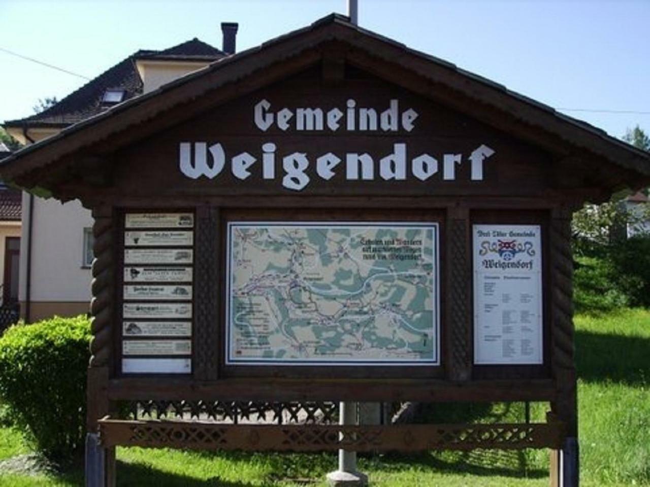 Hotel-Pension Haus Hubertus Weigendorf Eksteriør bilde
